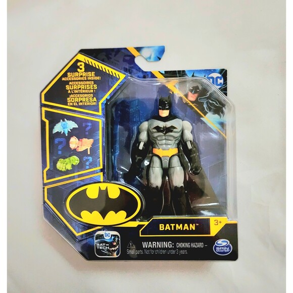 DC Batman 4 Inch Action Figure by Spin Master NIB/NWT - Picture 1 of 2